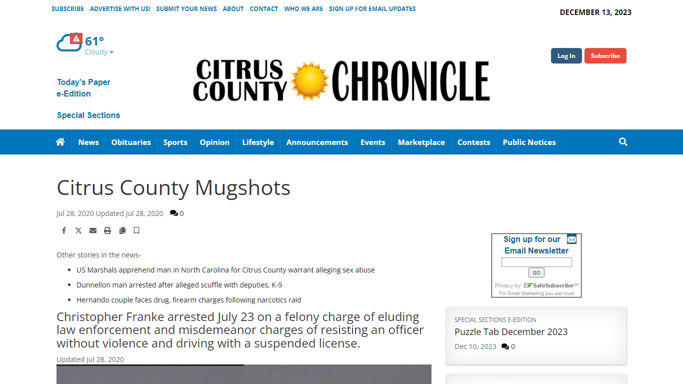 Citrus County Mugshots | Crime & Courts | chronicleonline.com