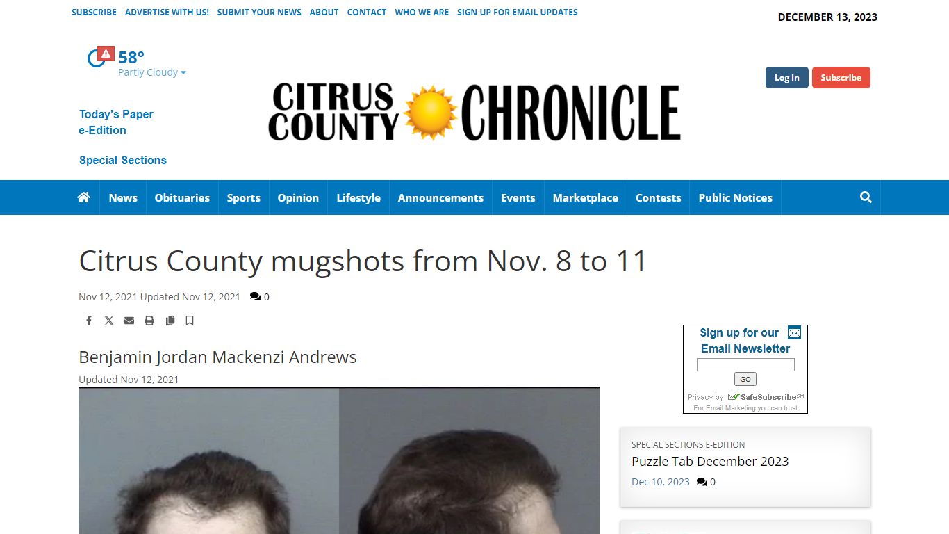 Citrus County mugshots from Nov. 8 to 11 | Crime & Courts ...